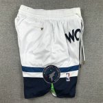 NBA Minnesota Timberwolves just don shorts blanc